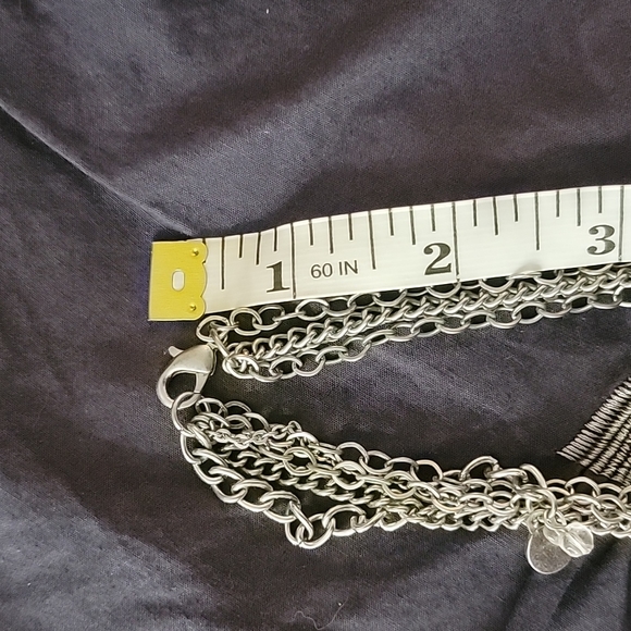 BOGO: 4 strand Silver & Turquoise Necklace - Picture 2 of 3